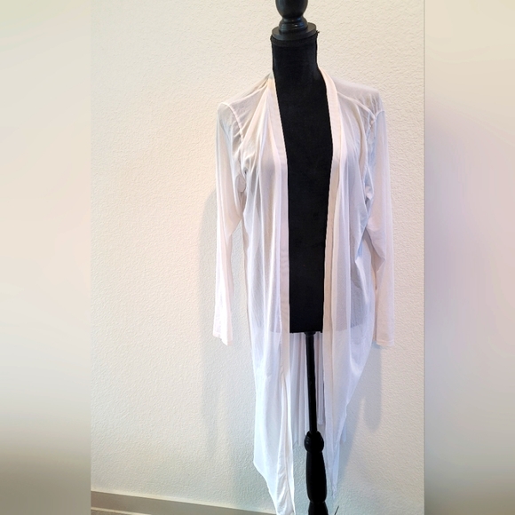 White Swimsuit Cover Up - Picture 8 of 14